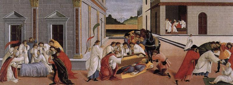 Sandro Botticelli Nobilo St. Maas three miracles oil painting image